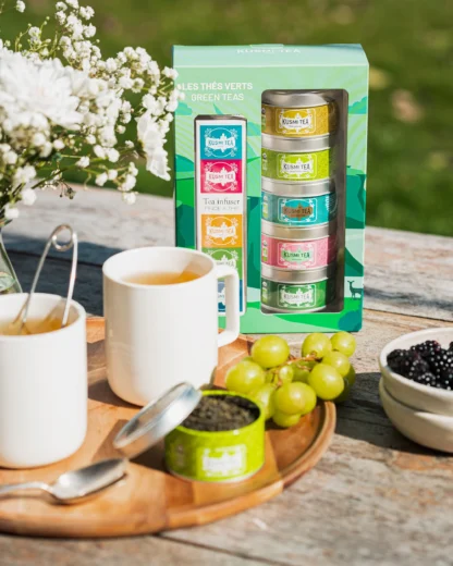 Kusmi Tea - Zestaw Prezentowy Zielonych Herbat Green Teas z Zaparzaczem - obrazek 3