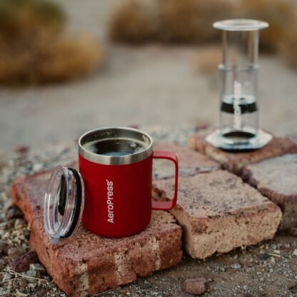 AeroPress - Travel Coffee Mug - Kubek Termiczny Czerwony 350ml - obrazek 2
