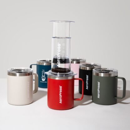 AeroPress - Travel Coffee Mug - Kubek Termiczny Czerwony 350ml - obrazek 5