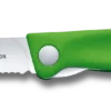Nóż Victorinox Piknikowy Swiss Classic Zielony Składany 6.7836.F4B Ostrze Ząbkowane 11 cm - obrazek 4