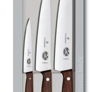 Victorinox Zestaw Szefa Kuchni Wood 3 Elementy Drewniana Rękojeść 5.1050.3G