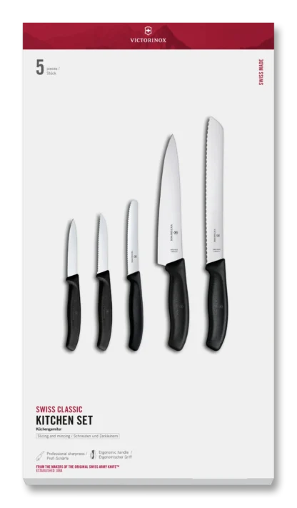 Victorinox Zestaw Kuchenny Swiss Classic 5 Elementów Czarny 6.7133.5G - obrazek 2