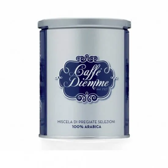 Srebrna puszka kawy mielonej Caffe Diemme Miscela Di Pregiate Selezioni 250g – 100% Arabica z włoskiej palarni, dostępna w sklepie Coffee Selection.