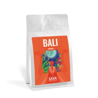 Opakowanie 250g kawy ziarnistej Bali Karana od JAVA Coffee Roasters – egzotyczna propozycja z nutami przypraw i tropikalnych owoców, idealna do alternatywnych metod parzenia, dostępna w sklepie Coffee Selection.