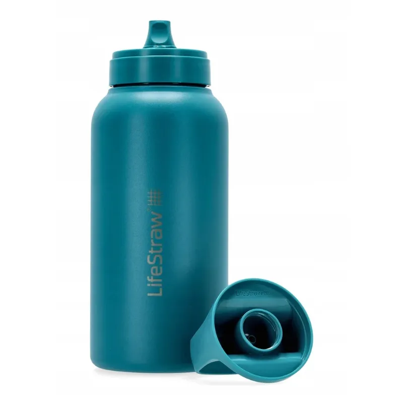 LifeStraw Go 2.0 Termiczna Butelka z Filtrem Membranowo-Węglowym 700 ml Laguna Teal