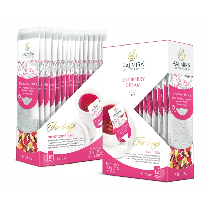 Herbata owocowa malinowo gruszkowa Palmira Raspberry Dream 12 szt