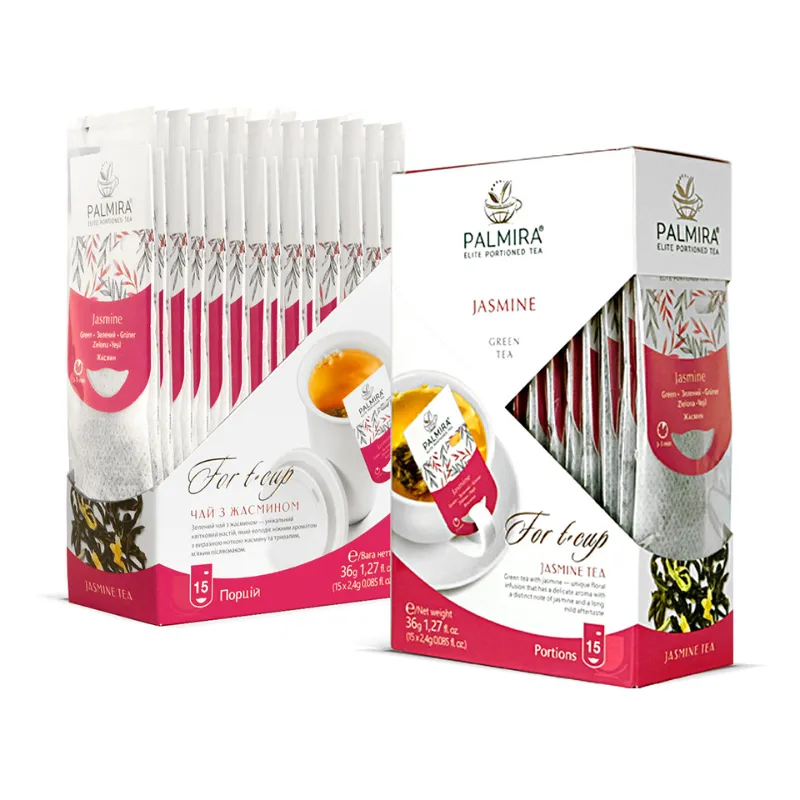 Herbata zielona jaśminowa w saszetkach Palmira Jasmine 15 saszetek