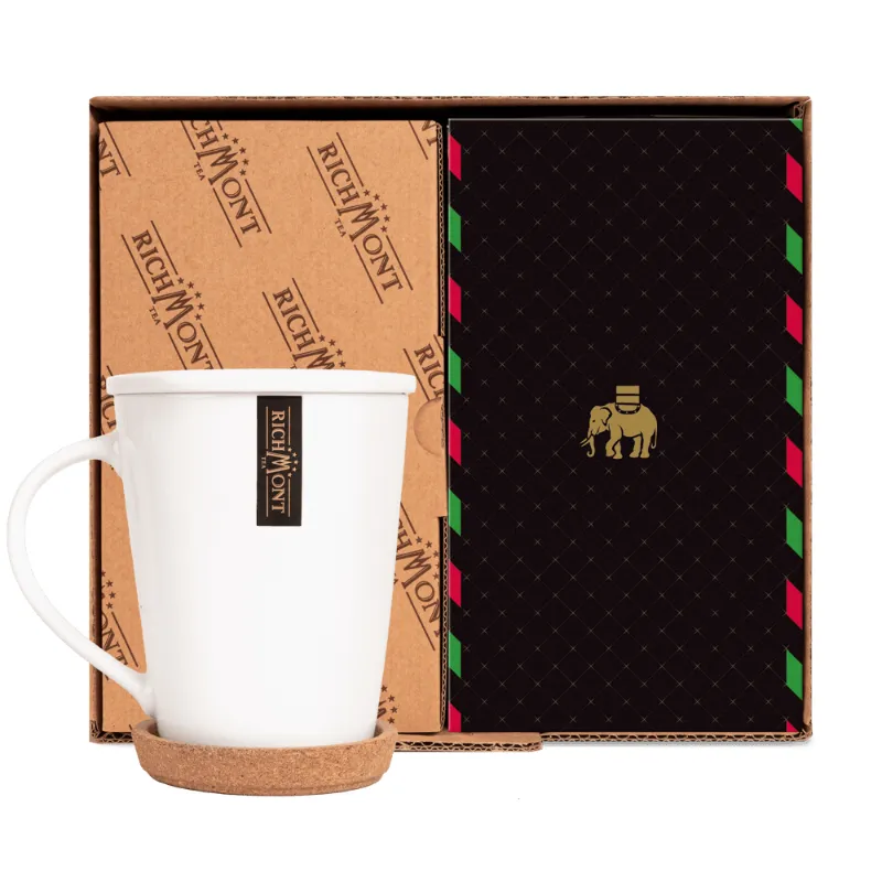 Herbata Richmont Green Cherry 40 szt porcelanowy zestaw celebracji herbaty