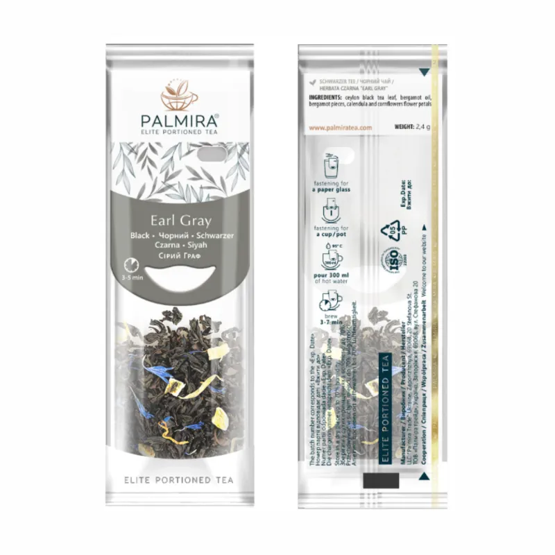 Herbata czarna z bergamotką w saszetkach Palmira Earl Grey 10 saszetek