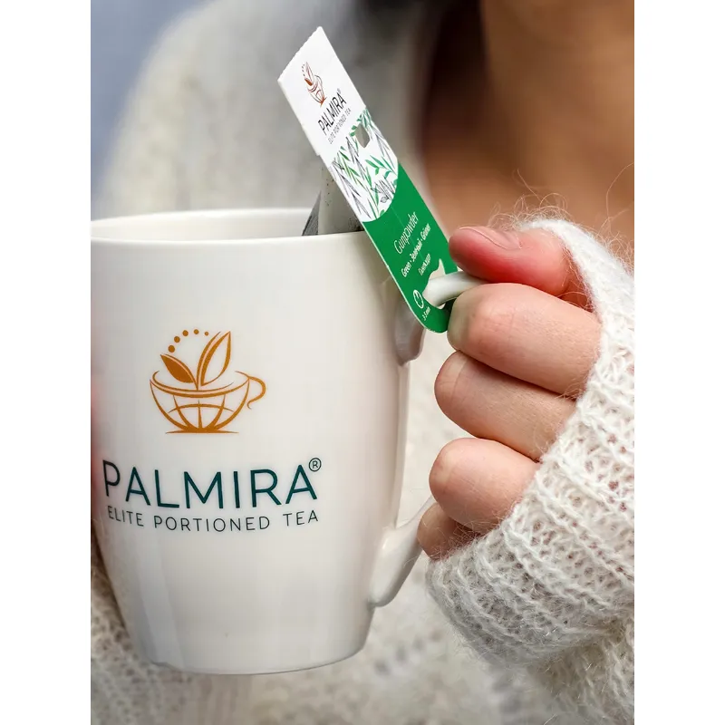 Herbata zielona liściasta w saszetkach Palmira Gunpowder 10 saszetek