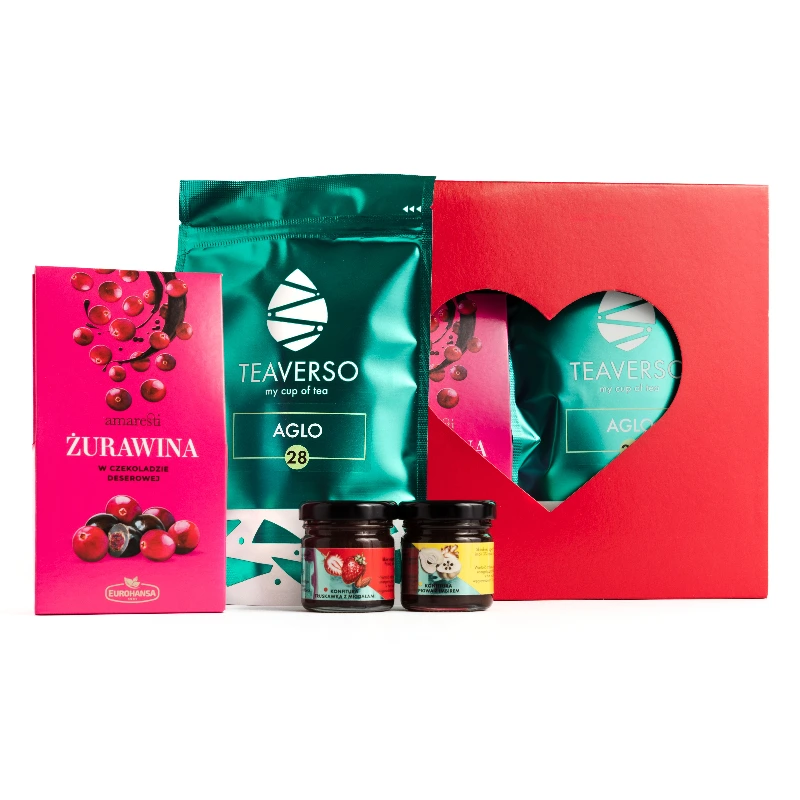 Zestaw Prezentowy na ślub wesele BOX HERBATA BAKALIE KONFITURY