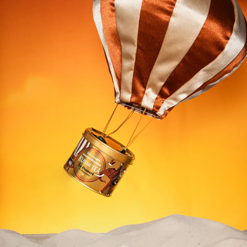 Kusmi Tea Le Dessert 2025 Zielona Herbata Świąteczna Bio w Puszce 90 g