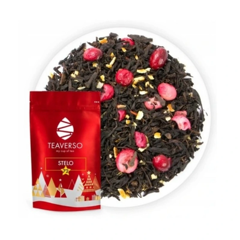 Zestaw box prezentowy świąteczny na prezent herbata bakalie konfitury