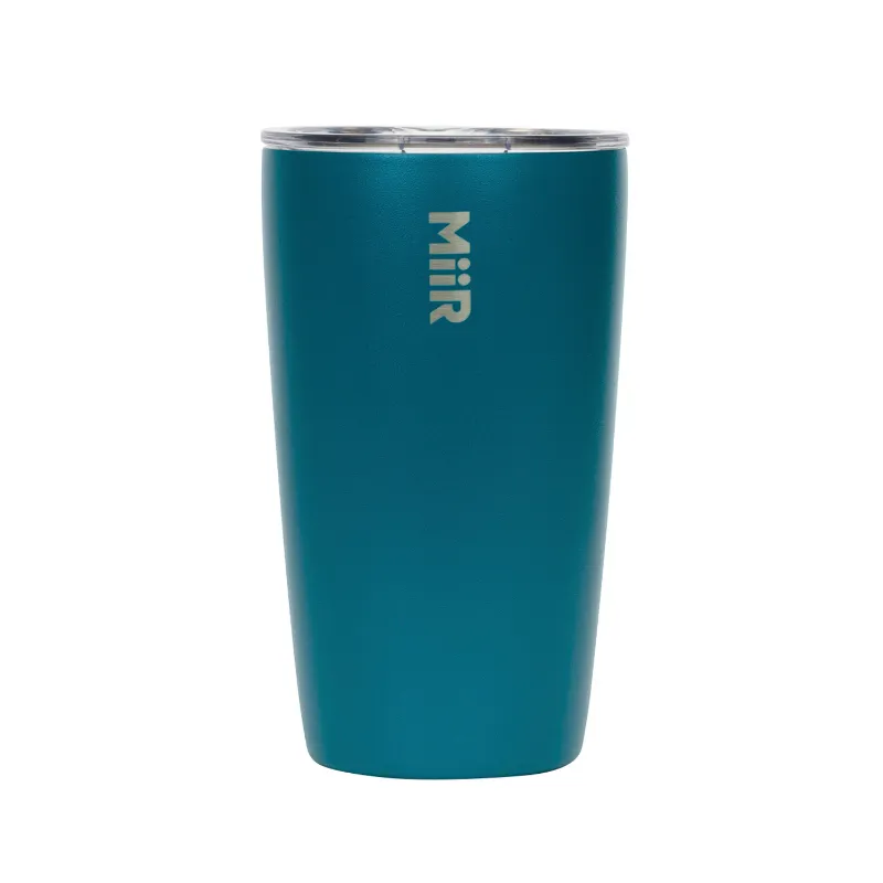 MiiR Tumbler 350 ml Turkusowy stalowy kubek termiczny z pokrywką Press-fit