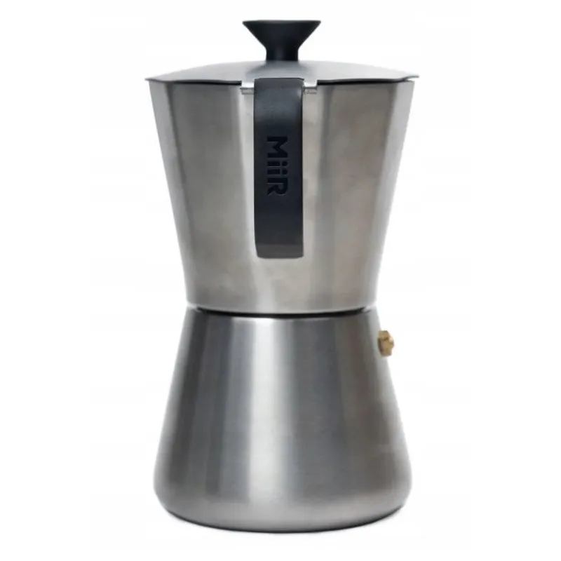 MiiR New Standard Moka Pot 300 ml Stalowa kawiarka do espresso srebrna