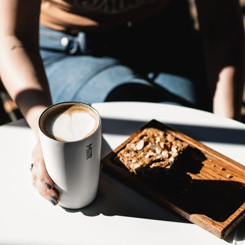 MiiR Tumbler 350 ml Biały stalowy kubek termiczny z pokrywką Press-fit