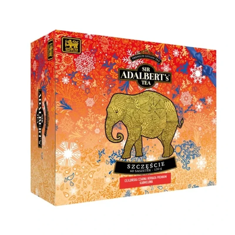 Adalbert’s Tea – Zimowe Emocje Szczęście 60 Saszetek – Herbata czarna w kopertach