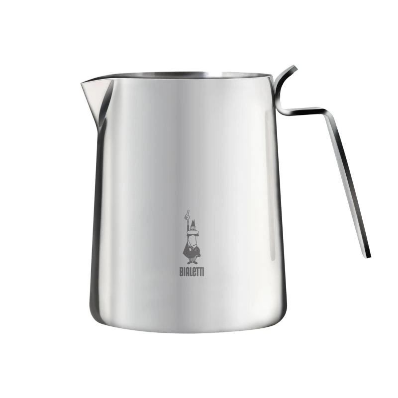 Dzbanek do mleka Bialetti o pojemności 500 ml wykonany z wysokiej jakości stali nierdzewnej, idealny do przygotowywania kawy latte oraz cappuccino. Dzięki eleganckiemu designowi i ergonomicznemu uchwytowi, jest doskonałym akcesorium dla miłośników kawy i herbaty.
