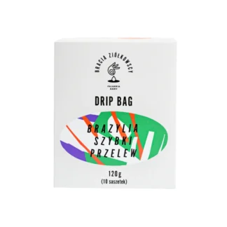Opakowanie drip bag z kawą z Brazylii oferuje wygodny sposób parzenia aromatycznego napoju. Zawiera 10 saszetek, idealnych dla miłośników szybkiego i smacznego przygotowania kawy w każdym miejscu.