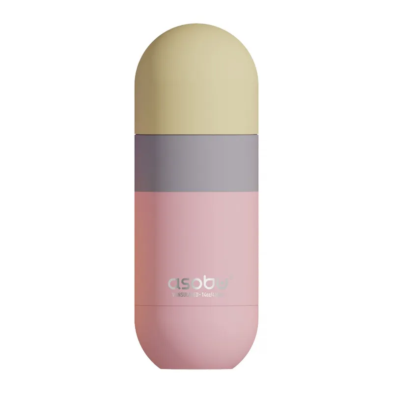 Asobu - Orb Bottle Pastelowy Brzoskwiniowy - Butelka Termiczna 420ml