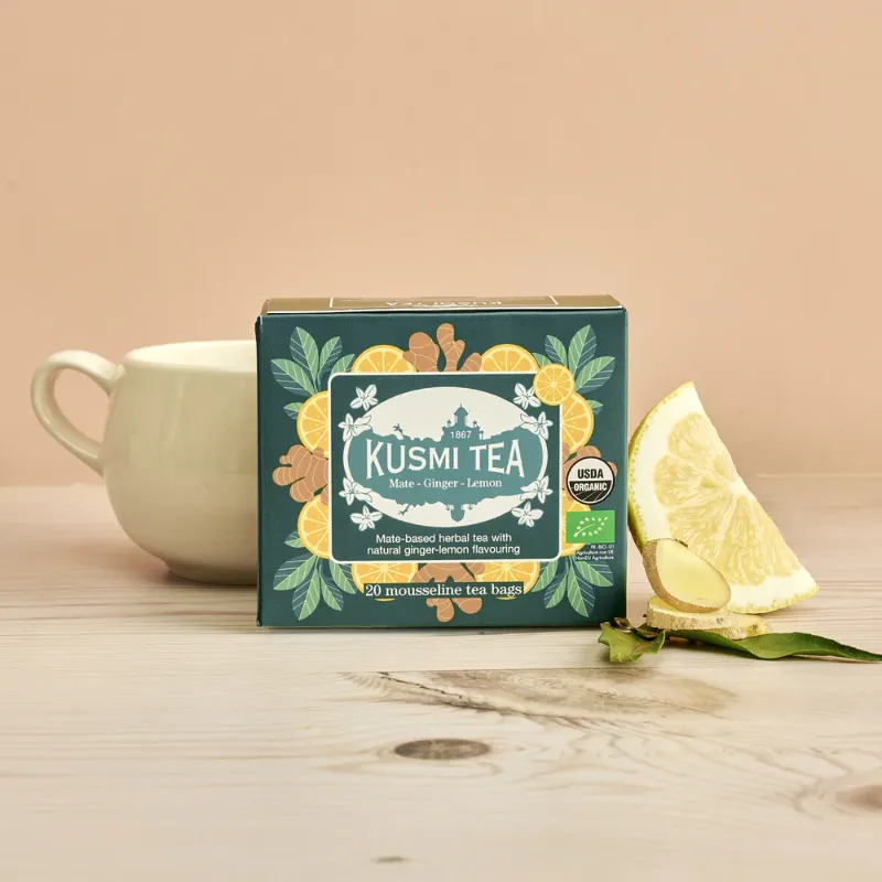 Kusmi Tea - Mate Ginger Lemon Bio - 20 Saszetek
