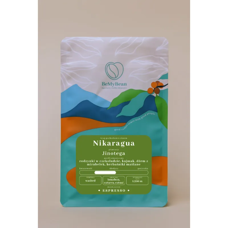 BeMyBean - Nikaragua Jinotega Washed Espresso - kawa ziarnista 250 g